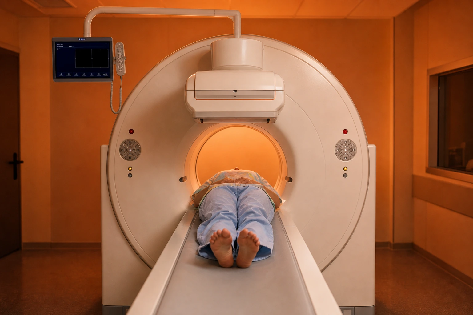A United Theranostics patient receiving a SPECT/CT as a part of their  radiopharmaceutical therapy.